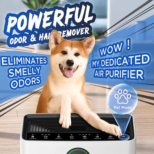 Air Purifiers for Home Large Room up to 2200Sq. Ft Air Purifier for Pets with Washable Filter PM 2.5 Display Air Cleaner Bedroom